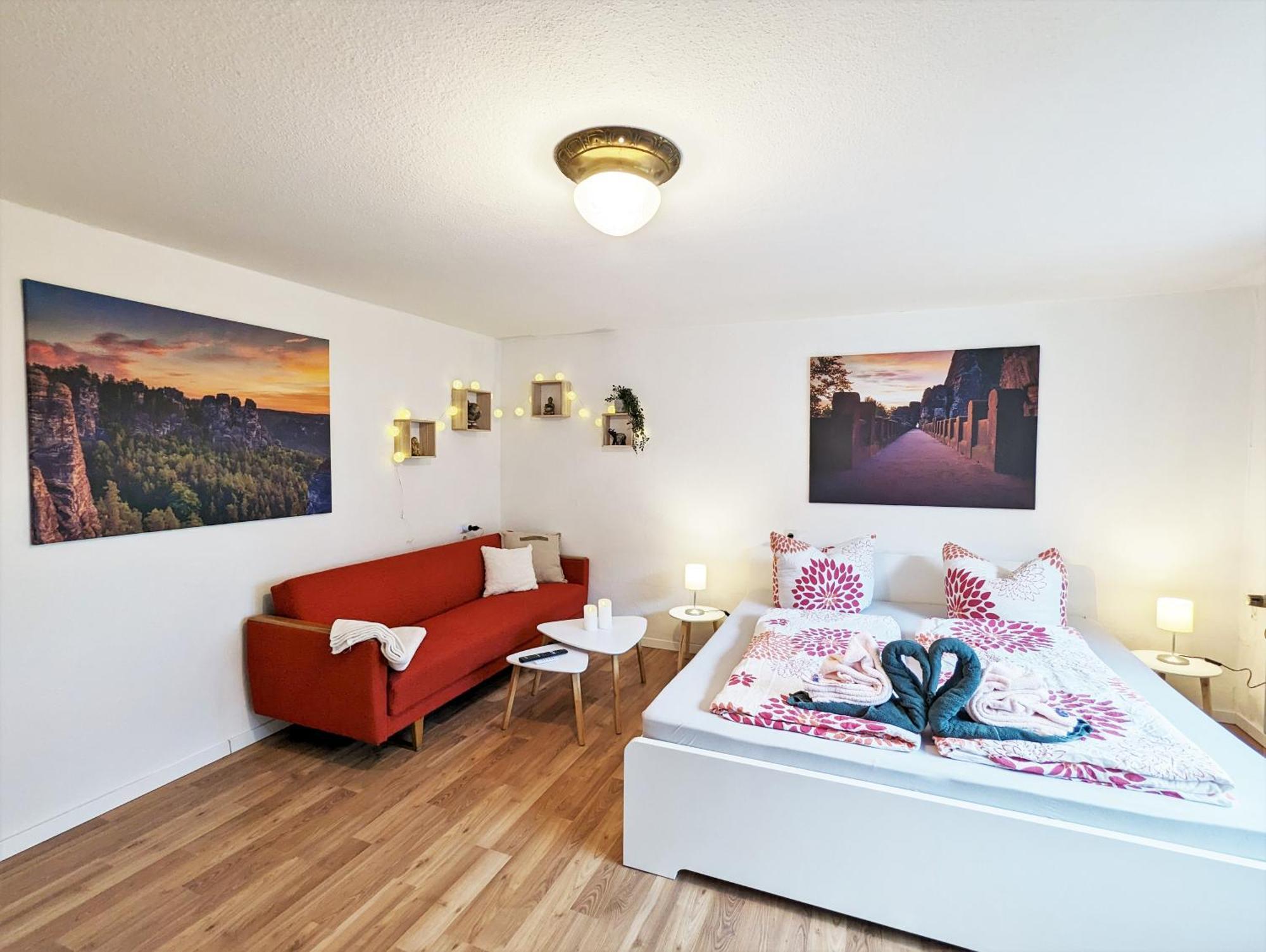 L1 - Urlaubsmagie - Wohnung Fuer 3P Am Wanderweg Sebnitz Extérieur photo