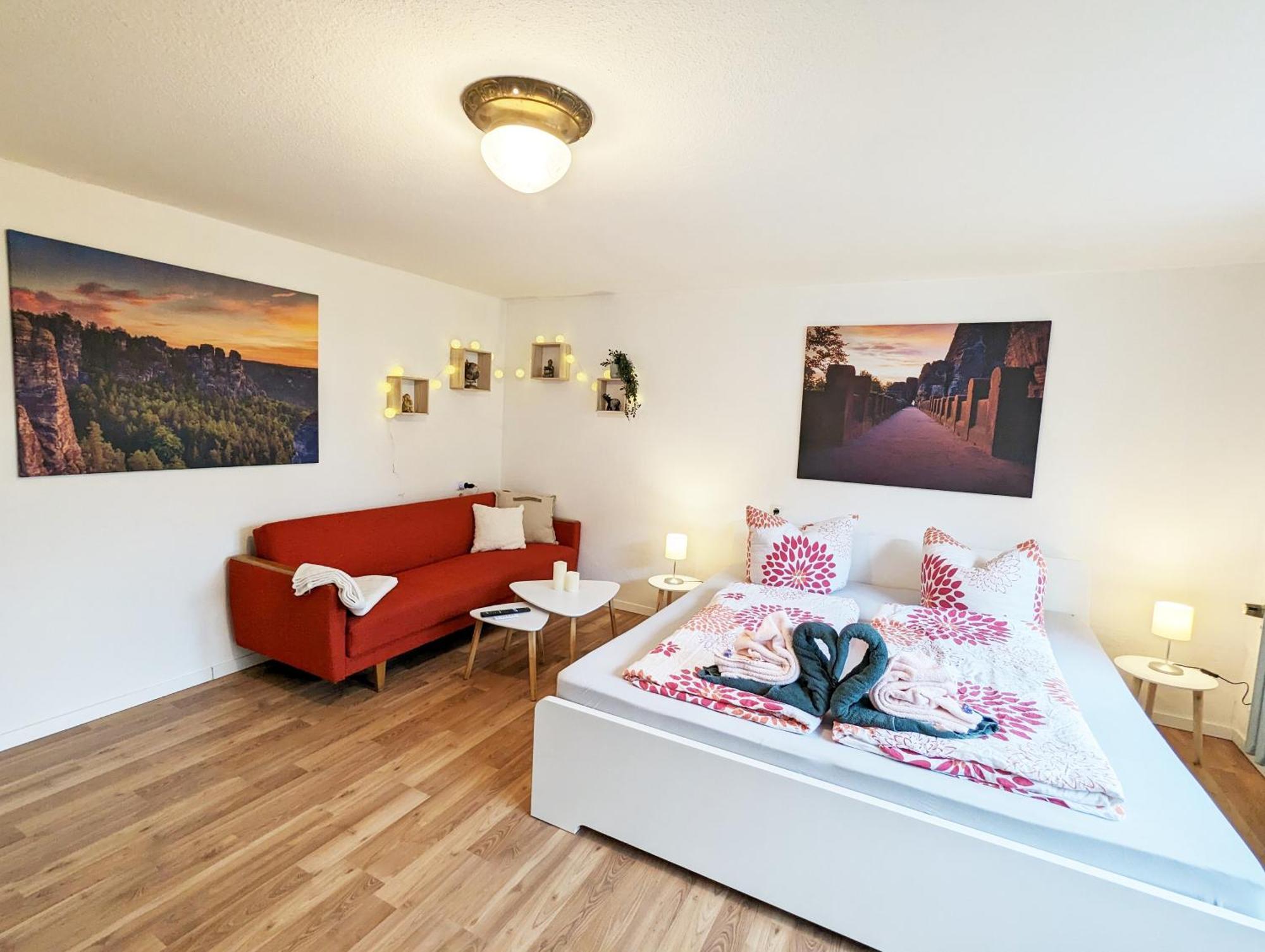 L1 - Urlaubsmagie - Wohnung Fuer 3P Am Wanderweg Sebnitz Extérieur photo